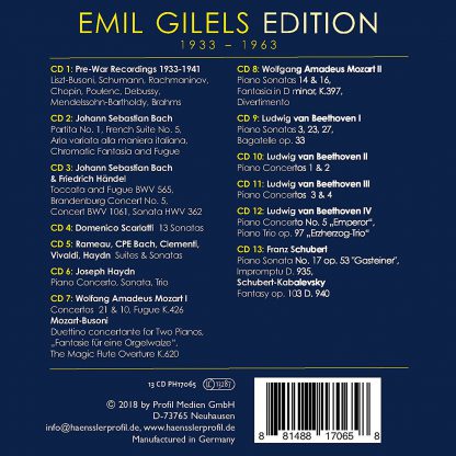 Photo No.2 of Emil Gilels Edition