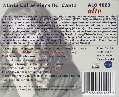 Photo No.2 of Maria Callas sings Bel Canto
