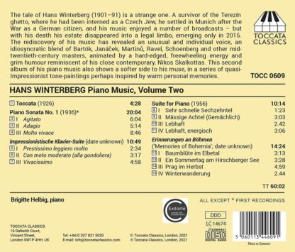Photo No.2 of Hans Winterberg: Piano Music, Vol. 2
