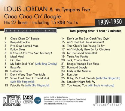 Photo No.2 of Louis Jordan: Choo Choo Ch' Boogie: His 27 Finest