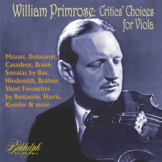 Photo No.1 of William Primrose: Critics' Choices for Viola