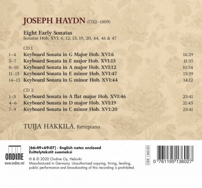 Photo No.2 of Haydn: Eight Early Sonatas
