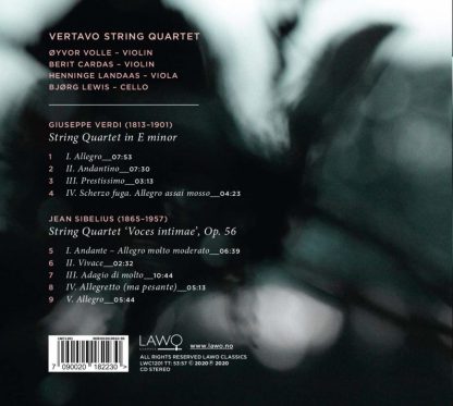 Photo No.2 of Vertavo String Quartet: Verdi / Sibelius