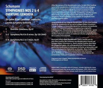 Photo No.2 of Schumann: Symphonies Nos. 2 & 4