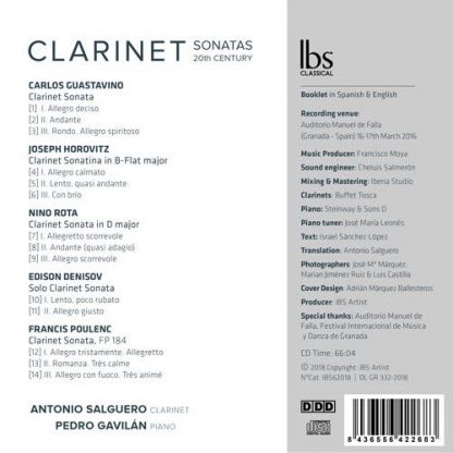 Photo No.2 of 20th Centruey Clarinet Sonatas
