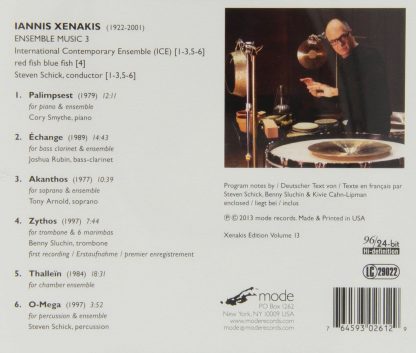 Photo No.2 of Xenakis: Ensemble Works Vol. 3