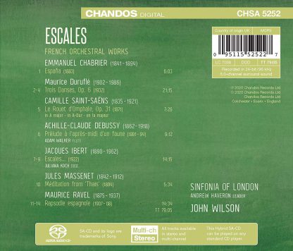 Photo No.2 of Escales - French Orchestral Works