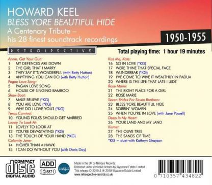 Photo No.2 of Howard Keel: Bless Yore Beautiful Hide