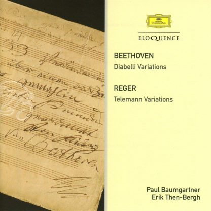 Photo No.1 of Beethoven: Diabelli Variation &. Reger: Telemann Variations
