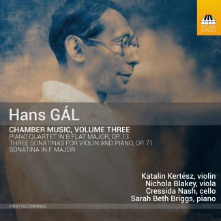 Photo No.1 of Hans Gál: Chamber Music, Volume Three