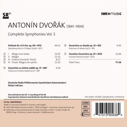 Photo No.2 of Dvořák: Symphony No. 6