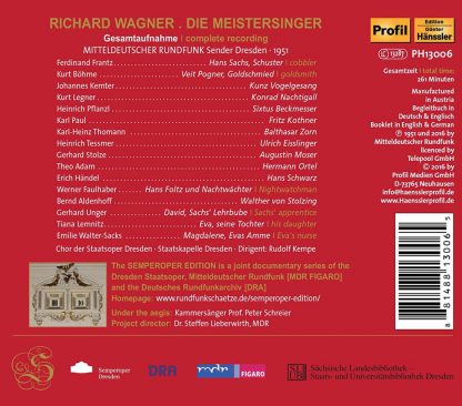 Photo No.2 of Wagner: Die Meistersinger von Nürnberg (1951)