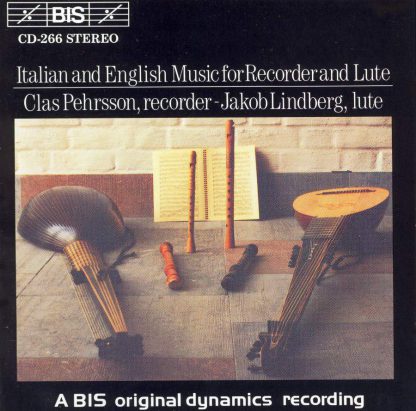 Photo No.1 of Italian and English Music for Recorder and Lute