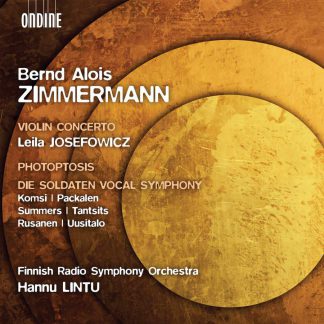 Photo No.1 of Zimmermann: Violin Concerto, Photoptosis, Vocal Symphony