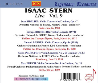 Photo No.2 of Isaac Stern - Live Vol.9