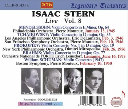 Photo No.2 of Isaac Stern - Live Vol.8