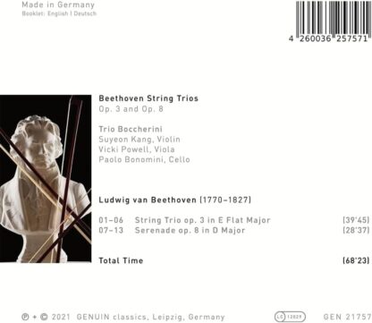 Photo No.2 of Ludwig van Beethoven: String Trios Op. 3 & 8