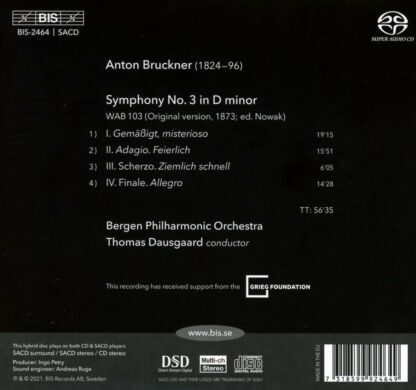 Photo No.2 of Anton Bruckner: Symphony No. 3