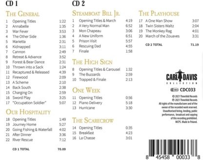 Photo No.2 of Buster Keaton - The Carl Davis Soundtracks