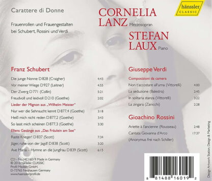 Photo No.2 of Cornelia Lanz sings Schubert, Rossini & Verdi