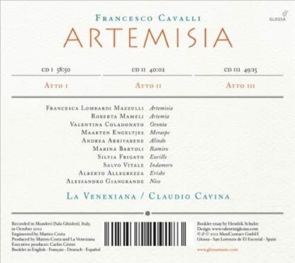 Photo No.2 of Francesco Cavalli: Artemisia