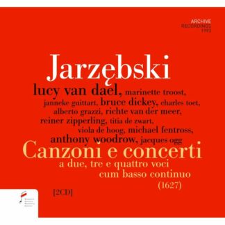 Photo No.1 of Adam Jarzebski: Canzoni E Concerti A Due, Tre E Quattro Voci Cum