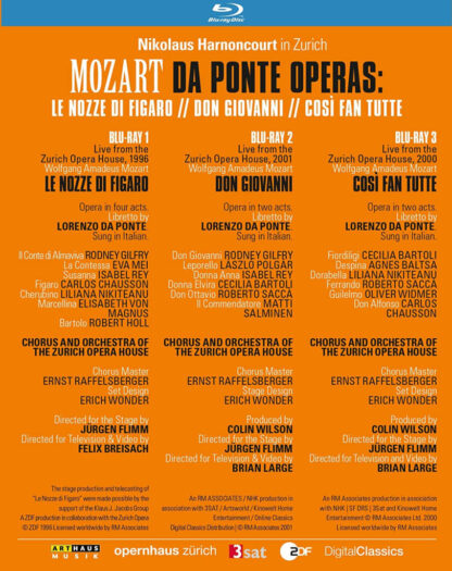 Photo No.2 of Harnoncourt: The Mozart Da Ponte Operas