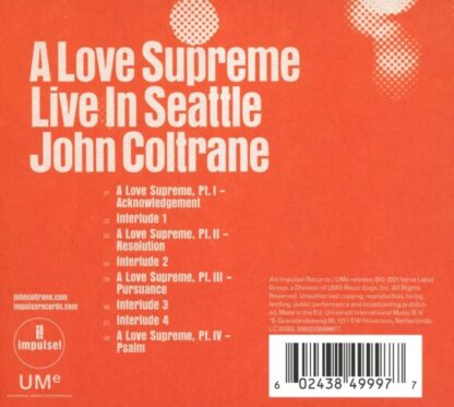 Photo No.2 of John Coltrane: A Love Supreme - Live In Seattle