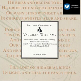 Photo No.1 of Ralph Vaughan Williams: Serenade to Music, The Lark Ascending & other favourites