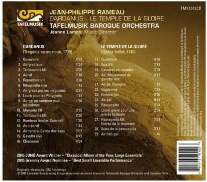 Photo No.2 of Jean Philippe Rameau: Dardanus-Suite, Le Temple De La Gloire