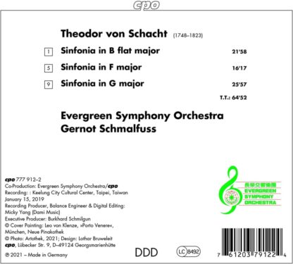 Photo No.2 of Theodor von Schacht: Symphonies, Vol. 2
