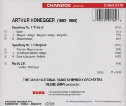 Photo No.2 of Arthur Honegger: Symphony No. 3 & No. 5 'Di tre re'