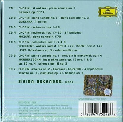 Photo No.2 of Stefan Askenase - Complete 1950s Chopin recordings on Deutsche Grammophon