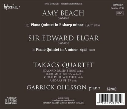 Photo No.2 of Sir Edward Elgar & Amy Beach: Piano Quintets