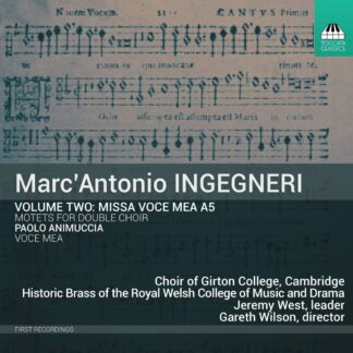 Photo No.1 of Marco Antonio Ingegneri: Vol. Two: Missa Voce Mea A5, Motets for double choir