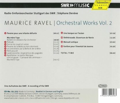Photo No.2 of Maurice Ravel: Complete Orchestral Works Vol. 2