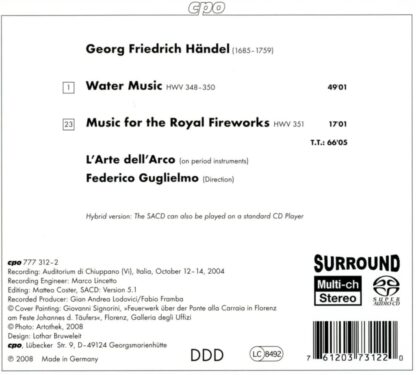 Photo No.2 of Georg Friedrich Händel: Water Music & Music For The Royal Fireworks