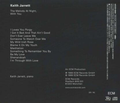 Photo No.2 of Keith Jarrett: The Melody At Night, With You (reissue)