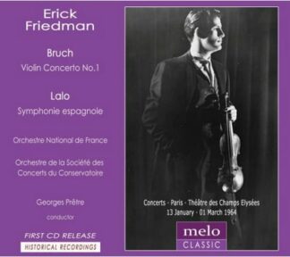 Photo No.1 of Erick Friedman plays Bruch and Lalo (Historical Recording)