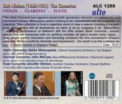 Photo No.2 of Carl Nielsen: The Concertos (Violin – Clarinet – Flute)