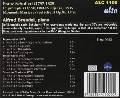 Photo No.2 of Franz Schubert: Impromptus D.899 & 935 (Complete)