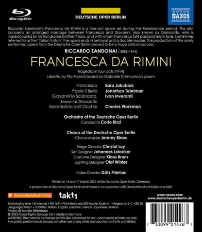 Photo No.2 of Riccardo Zandonai: Francesca da Rimini