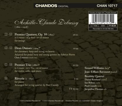 Photo No.2 of Claude Debussy: String Quartet & Piano Trio