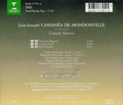 Photo No.2 of Jean-Joseph Cassanea de Mondonville: Grands Motets