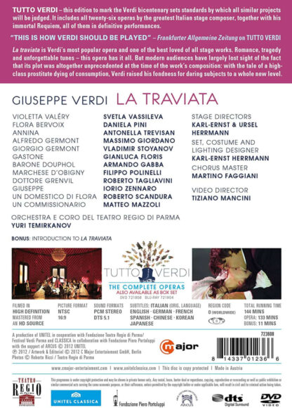 Photo No.2 of Giuseppe Verdi: La Traviata (Tutto Verdi Vol.18)