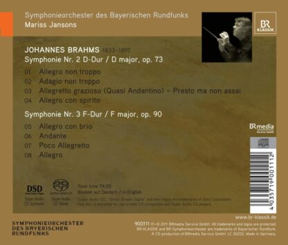Photo No.2 of Johannes Brahms: Symphonies Nos. 2 & 3