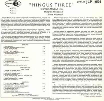 Photo No.2 of Charles Mingus: Mingus Three (Remastered Vinyl 180g Delxe Edition)