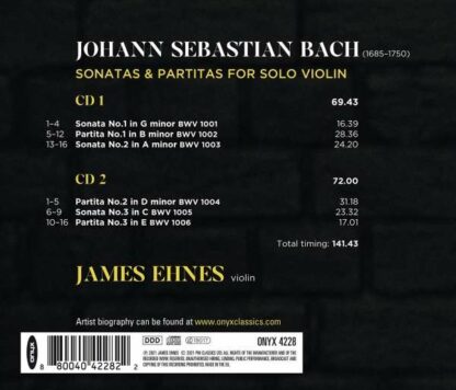 Photo No.2 of J. S. Bach: Sonatas & Partitas for Solo Violin BWV 1001-1006