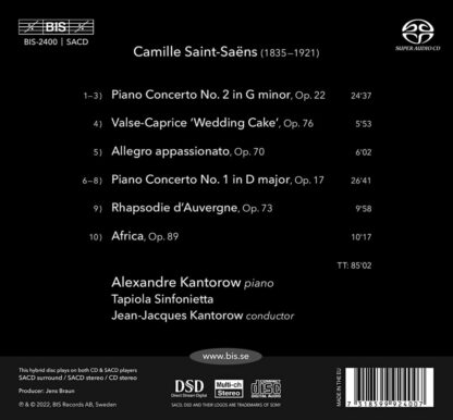 Photo No.2 of Camille Saint-Saëns: Piano Concertos Nos. 1 & 2