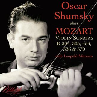 Photo No.1 of Oscar Shumsky plays Mozart Violin Sonatas K. 304, 305, 454, 526 & 570